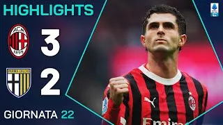 MILAN-PARMA 3-2 | HIGHLIGHTS | 22ª GIORNATA | SERIE A ENILIVE 2024/25