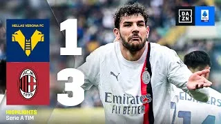 THEO, PULISIC, CHUKWUEZE: PIOLI allunga sulla Juve: Verona-Milan 1-3 | Serie A TIM | DAZN Highlights