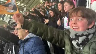 Partita calcio Juventus - Frosinone 3-2 Cori Curva Sud Ultras 25/02/2024