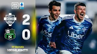 NICO PAZ illumina, DOUVIKAS e MORENO a segno: Como-Sassuolo 2-0 | Serie A Enilive | DAZN Highlights