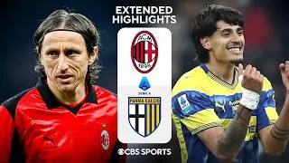 Milan vs. Parma Extended Highlights | Serie A | CBS Sports Golazo