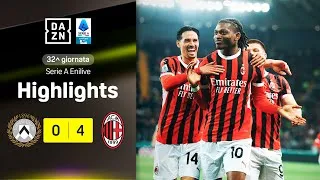 LEAO&amp;Co. incontenibili, MILAN forza QUATTRO: Udinese-Milan 0-4 | Serie A Enilive | DAZN Highlights