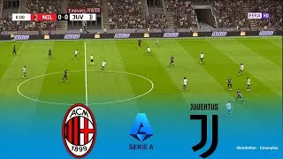 AC MILAN vs JUVENTUS Live | Serie A 2026 | 26 April 2026 | Simulation PES 2021 Gameplay