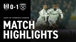 EDGED OUT AT COTTAGE | NARROW DEFEAT VS HAMMERS | FULHAM 0-1 WEST HAM