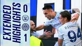 LAUTARO CONSEGNA I TRE PUNTI CON UN GOL PESANTISSIMO | UDINESE-INTER 0-1| EXTENDED HIGHLIGHTS 📺
