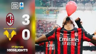 PULISIC + doppio NKUNKU, fa festa San Siro: Milan-Verona 3-0 | Serie A Enilive | DAZN Highlights