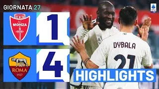 MONZA-ROMA 1-4 | HIGHLIGHTS | 27ª GIORNATA | SERIE A TIM 2023/24