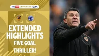 FIVE GOAL THRILLER! | Hull City v Portsmouth extended highlights