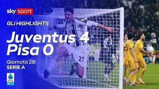 Juventus-Pisa 4-0: gol e highlights | Serie A