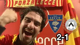 LECCE-UDINESE 2-1 : VITTORIA AL CARDIOPALMA!💛❤️🔥BANDA SEI PERDONATO!▶️SERIE A ENILIVE 2025/2026
