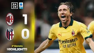MODRIC illumina San Siro: Milan-Bologna 1-0 | Serie A Enilive | DAZN Highlights