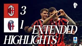 Gimenez and Pulisic combine to great effect | AC Milan v Bologna | Extended Highlights Serie A