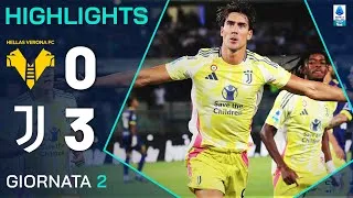 VERONA-JUVENTUS 0-3 | HIGHLIGHTS | 2ª GIORNATA | SERIE A ENILIVE 2024/25