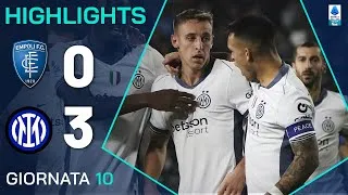 EMPOLI-INTER 0-3 | HIGHLIGHTS | 10ª GIORNATA | SERIE A ENILIVE 2024/25