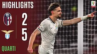 BOLOGNA-LAZIO 2-5 DCR | HIGHLIGHTS | QUARTI DI FINALE | Coppa Italia Frecciarossa 2025/26