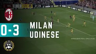 Milan vs Udinese 0-3 | Serie A 2026 | Simulazione